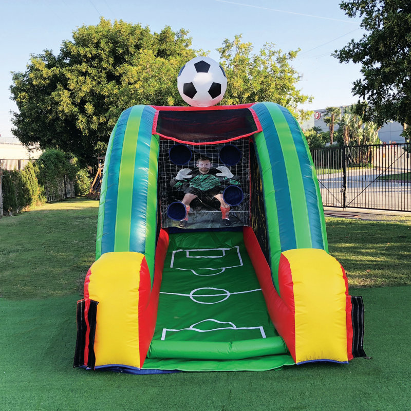 JumpOrange Inflatable Soccer Game Bounce House Wayfair